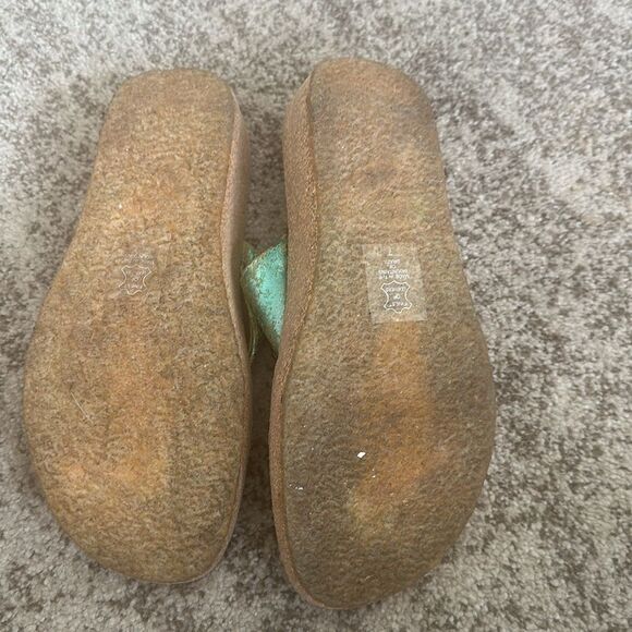 ART EFFECTS Turquoise Thong Sandals 7 - Picture 6 of 7